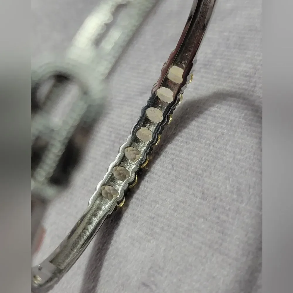 Brazilian Citrine Bangle Bracelet